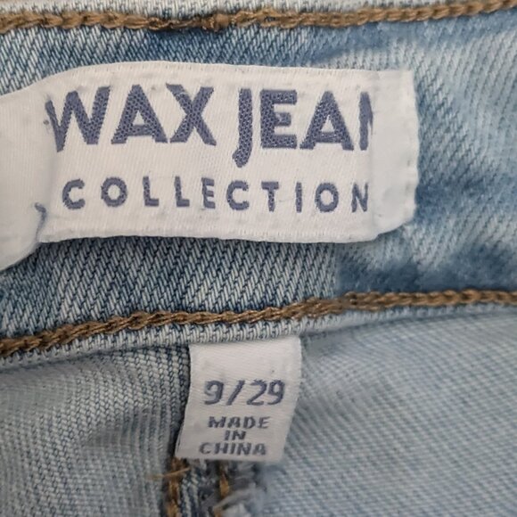 Wax Jeans Collection Light Wash Straight Wide leg Denim Jeans Size 29 Women - Picture 5 of 8